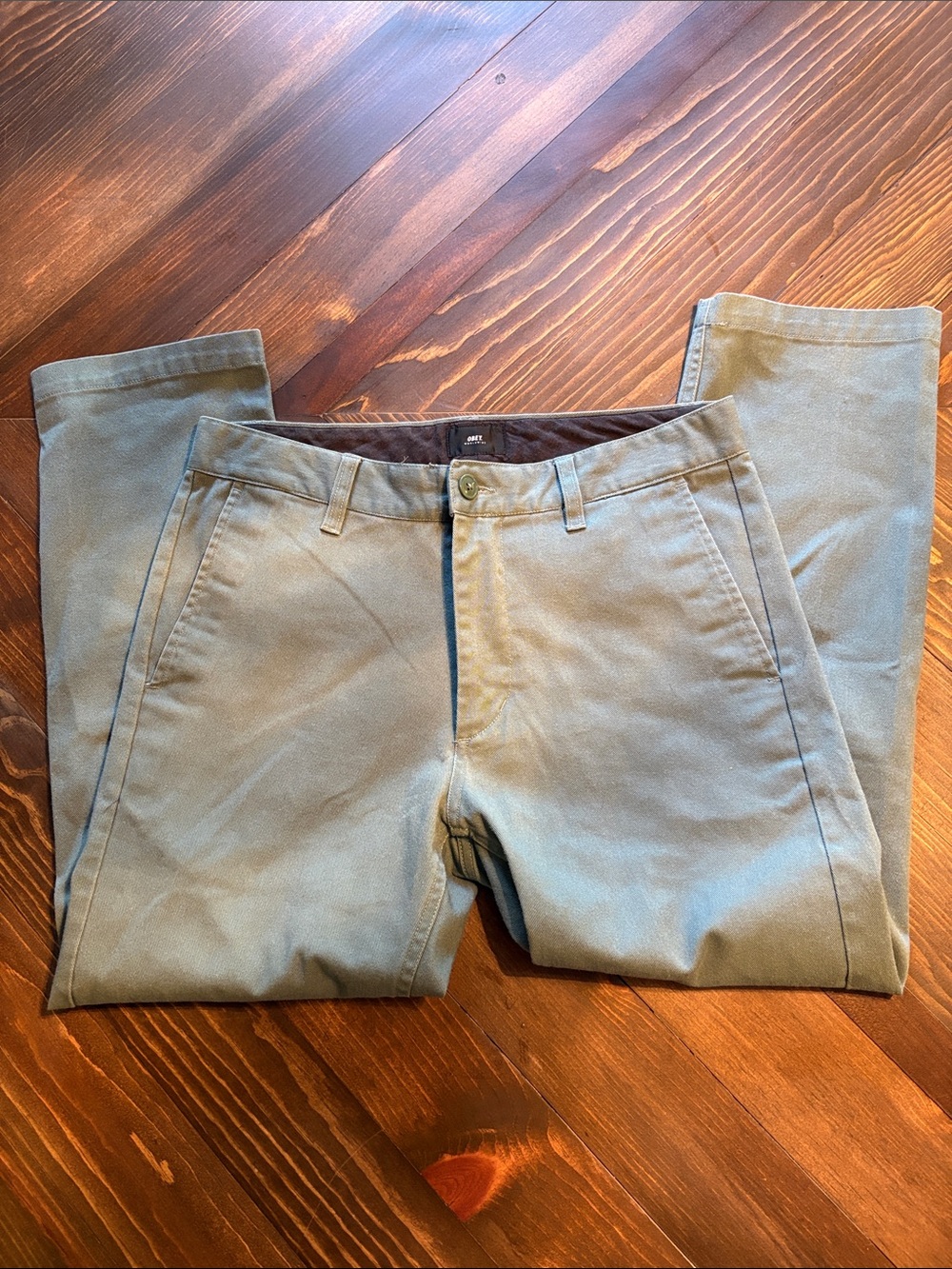 Obey Men's  Straight Chinos